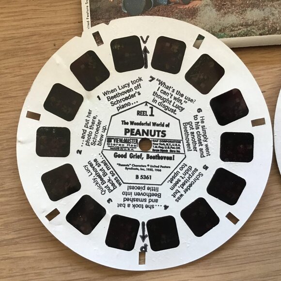 View-Master Reels Peanuts Original Package 1966 GAF B536 Charlie Brown Snoopy - Picture 4 of 9